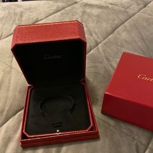 Authentic Cartier love bracelet box and outer box